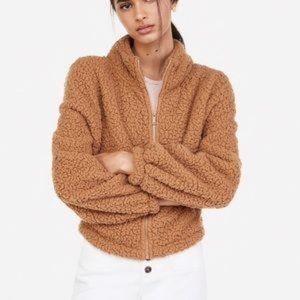 Express Cozy Full Zip Sherpa Jackie Size L